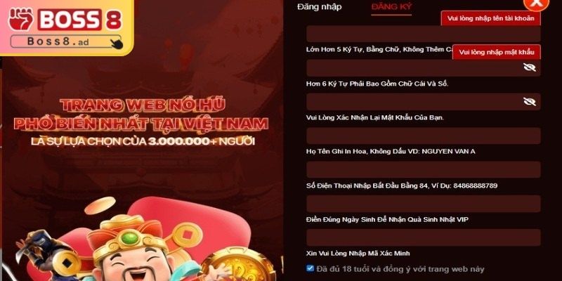 Một số điểm quan trọng khi tạo tài khoản